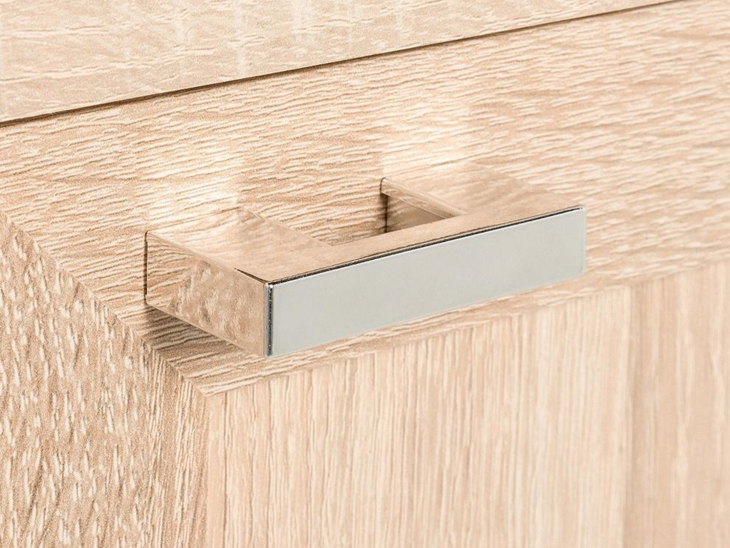 Detail vysoké koupelnové skříňky LANSING 800